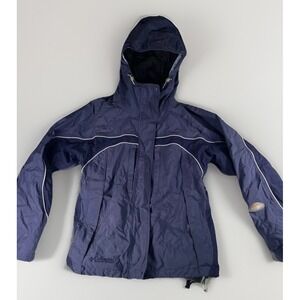 VTG 90'S COLUMBIA WOMENS SKI JACKET Large  CORE INTERCHANGE Omni-shield Indigo